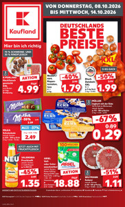 Kaufland Prospekt - Angebote ab 08.10.