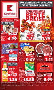 Kaufland Prospekt - Angebote ab 08.10. - Seite 1