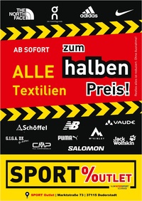 INTERSPORT Prospekt - Alle Textilien zum halben Preis