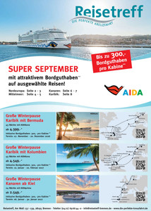 Reisetreff Bremen Prospekt - Angebote ab 06.09.