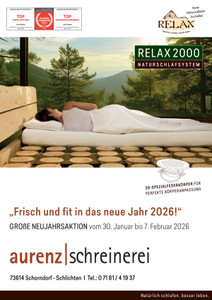 Schreinerei Aurenz Prospekt - Relax 2000