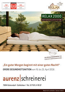 Aurenz Schreinerei Prospekt - Angebote ab 16.04.