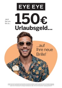 pro optik Prospekt - 150 € Urlaubsgeld