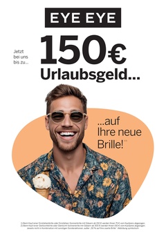 pro optik Prospekt - 150 € Urlaubsgeld