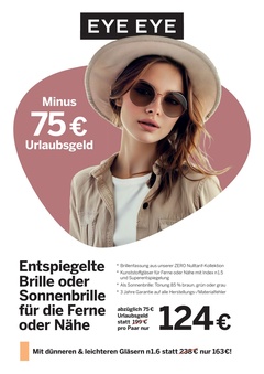 pro optik Prospekt - 150 Euro Urlaubsgeld