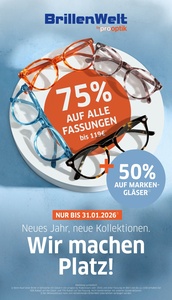 pro optik Prospekt - Wir machen Platz - BrillenWelt Zscherben GmbH 