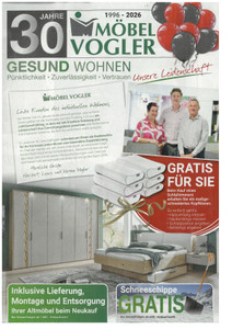 Möbel Vogler Prospekt - 30 Jahre Möbel Vogler