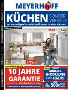 Möbelhaus Käthe Meyerhoff Prospekt - Küchen Sonderverkauf