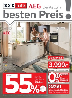 XXXLutz Prospekt - AEG Geräte zum besten Preis!