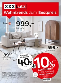 XXXLutz Prospekt - Wohntrends zum Bestpreis