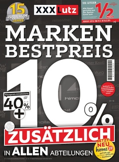 XXXLutz Prospekt - Marken Bestpreis