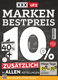 XXXLutz Prospekt - Marken Bestpreis