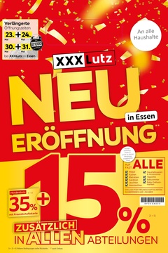 XXXLutz Prospekt - Neueröffnung