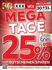 XXXLutz Prospekt - MEGA TAGE