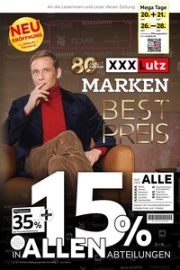 XXXLutz Prospekt - Marken Bestpreis