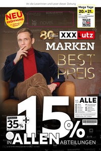 XXXLutz Prospekt - Marken Bestpreis
