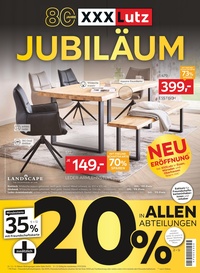 XXXLutz Prospekt - 20% in Allen Abteilungen