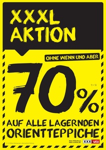 XXXLutz Prospekt - 70% auf Orientteppiche