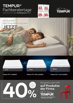 XXXLutz Prospekt - Tempur Fachberatertage