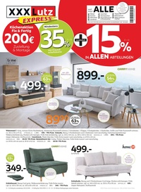 XXXLutz Prospekt - 35% + 15% in Allen Abteilungen
