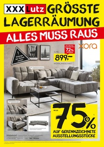 XXXLutz Prospekt - Alles muss raus 75%