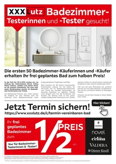 XXXLutz Prospekt - Badezimmer - Seite 1