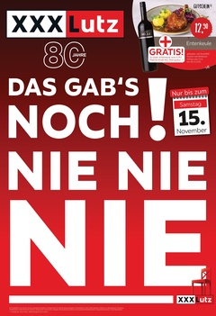 XXXLutz Prospekt - Das Gab's Noch! Nie Nie Nie - Seite 1