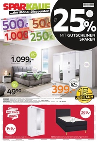 XXXLutz Prospekt - 25% mit Gutscheinen Sparen