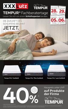 XXXLutz Prospekt - Tempur Fachberatertage - Seite 1
