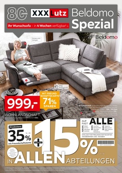 XXXLutz Prospekt - Beldomo Spezial - Seite 1