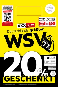 XXXLutz Prospekt - Deutschlands größter WSV