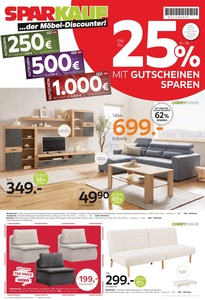 XXXLutz Prospekt - 25% mit Gutscheinen Sparen