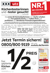 XXXLutz Prospekt - NR.1 Bei Küchen