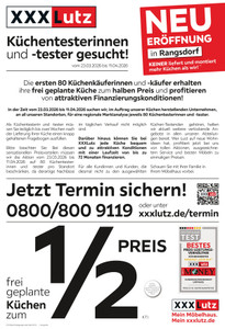 XXXLutz Prospekt - Neu Eröffnung in Rangsdorf
