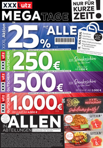 XXXLutz Prospekt - Mega Tage