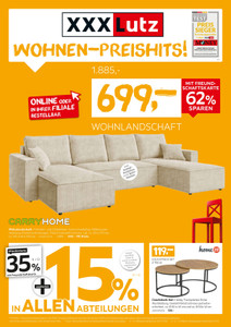 XXXLutz Prospekt - Wohnen-Preishits!