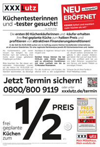 XXXLutz Prospekt - NR. 1 Bei Küchen