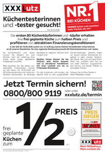 XXXLutz Prospekt - NR. 1 Bei Küchen