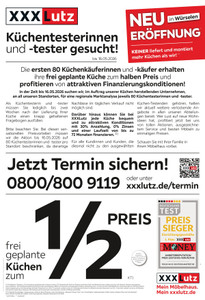 XXXLutz Prospekt - NR. 1 Bei Küchen