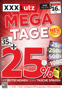 XXXLutz Prospekt - Mega Tage