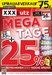 XXXLutz Prospekt - Mega Tage