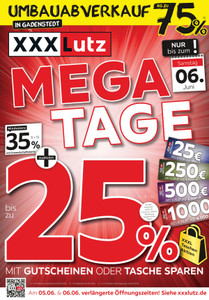 XXXLutz Prospekt - MEGA TAGE