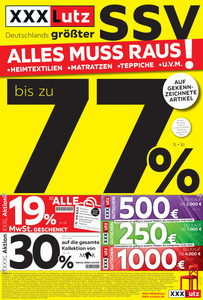 XXXLutz Prospekt - Alles Muss Raus!