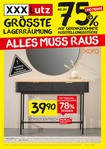 XXXLutz Prospekt - Alles muss raus