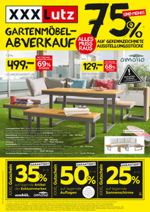 XXXLutz Prospekt - Gartenmöbel-Abverkauf