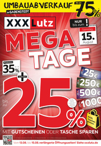XXXLutz Prospekt - Mega Tage