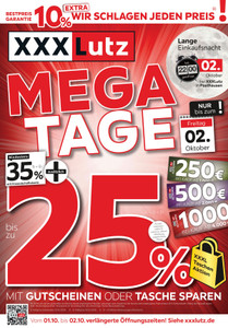 XXXLutz Prospekt - Mega Tage