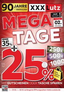 XXXLutz Prospekt - Mega Tage