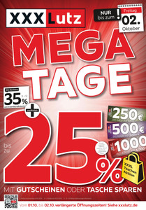 XXXLutz Prospekt - Mega Tage