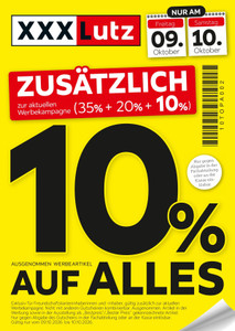 XXXLutz Prospekt - Zusätzlich 10% Auf Alles